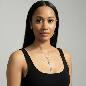 3 Heart Stainless Steel Necklace